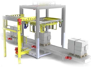 在线缠绕机预拉膜架