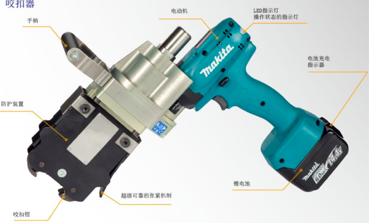 意大利进口电动钢带咬扣器