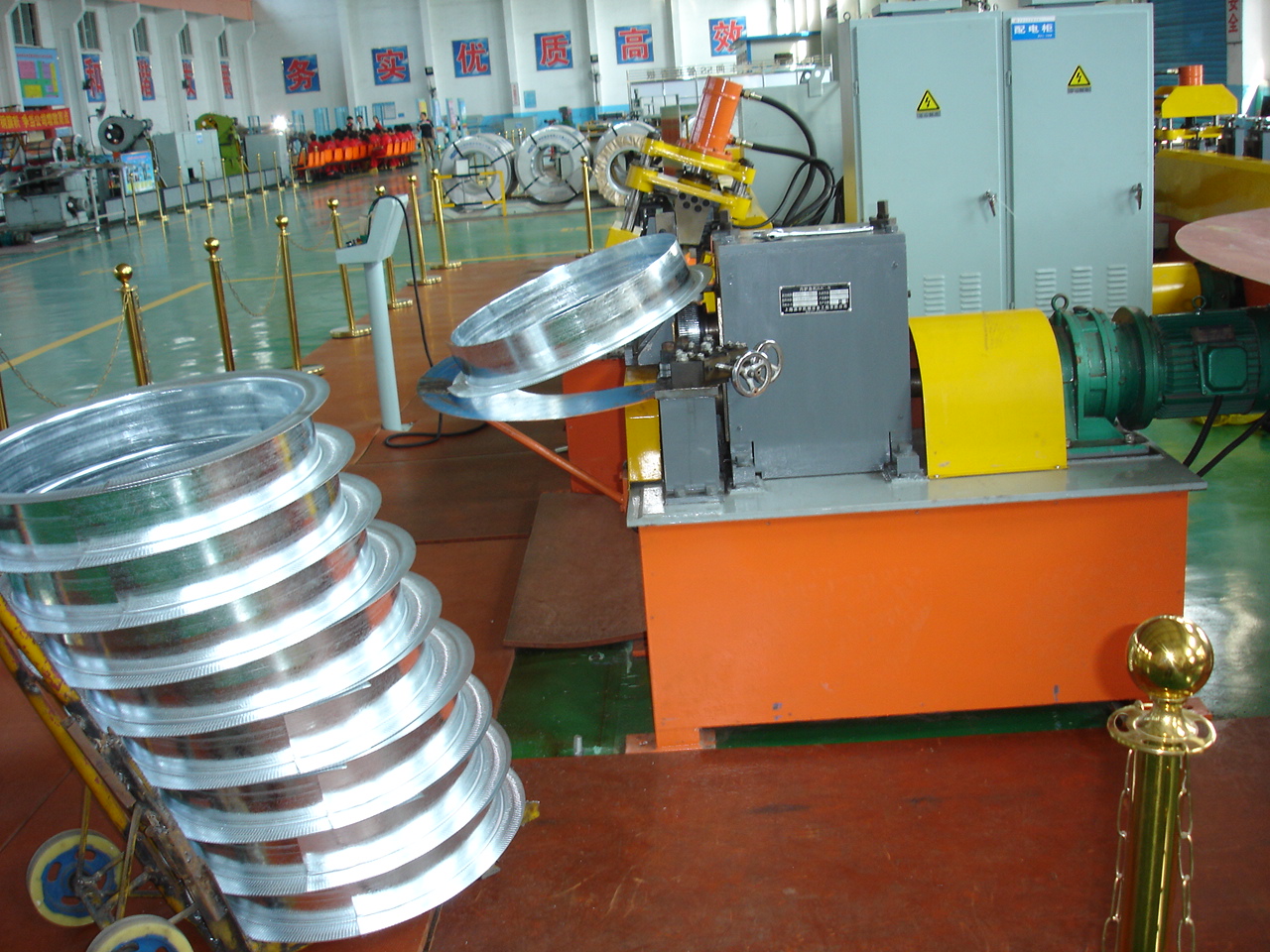 钢卷铁护圈-钢卷环形护角机-钢卷内护角机